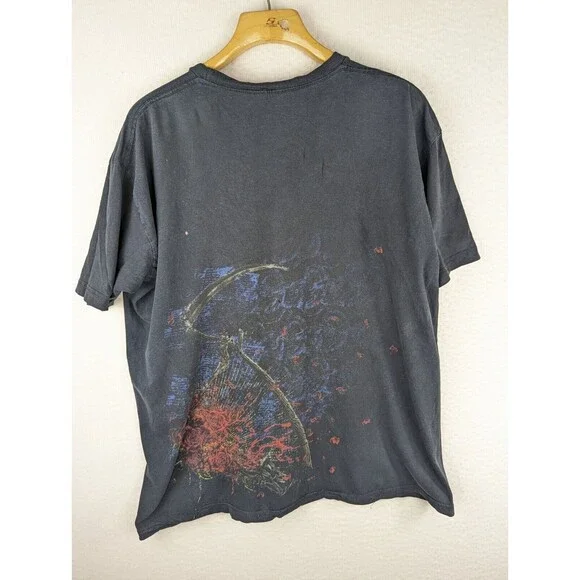 Miami Ink T Shirt XXL‎ Reaper Black Scythe Tattoo Art Cotton Soft - Picture 6 of 10